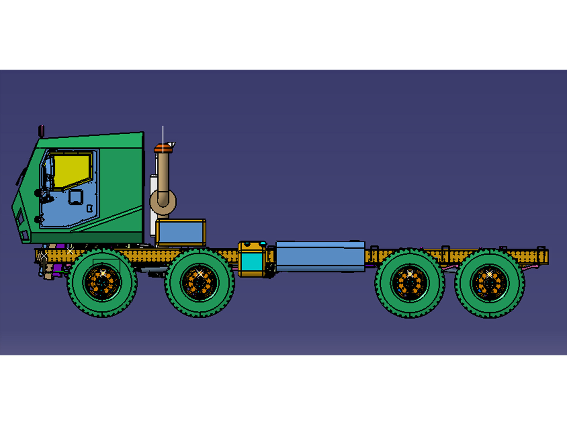 8X8 Independent Suspension Truck Chassis