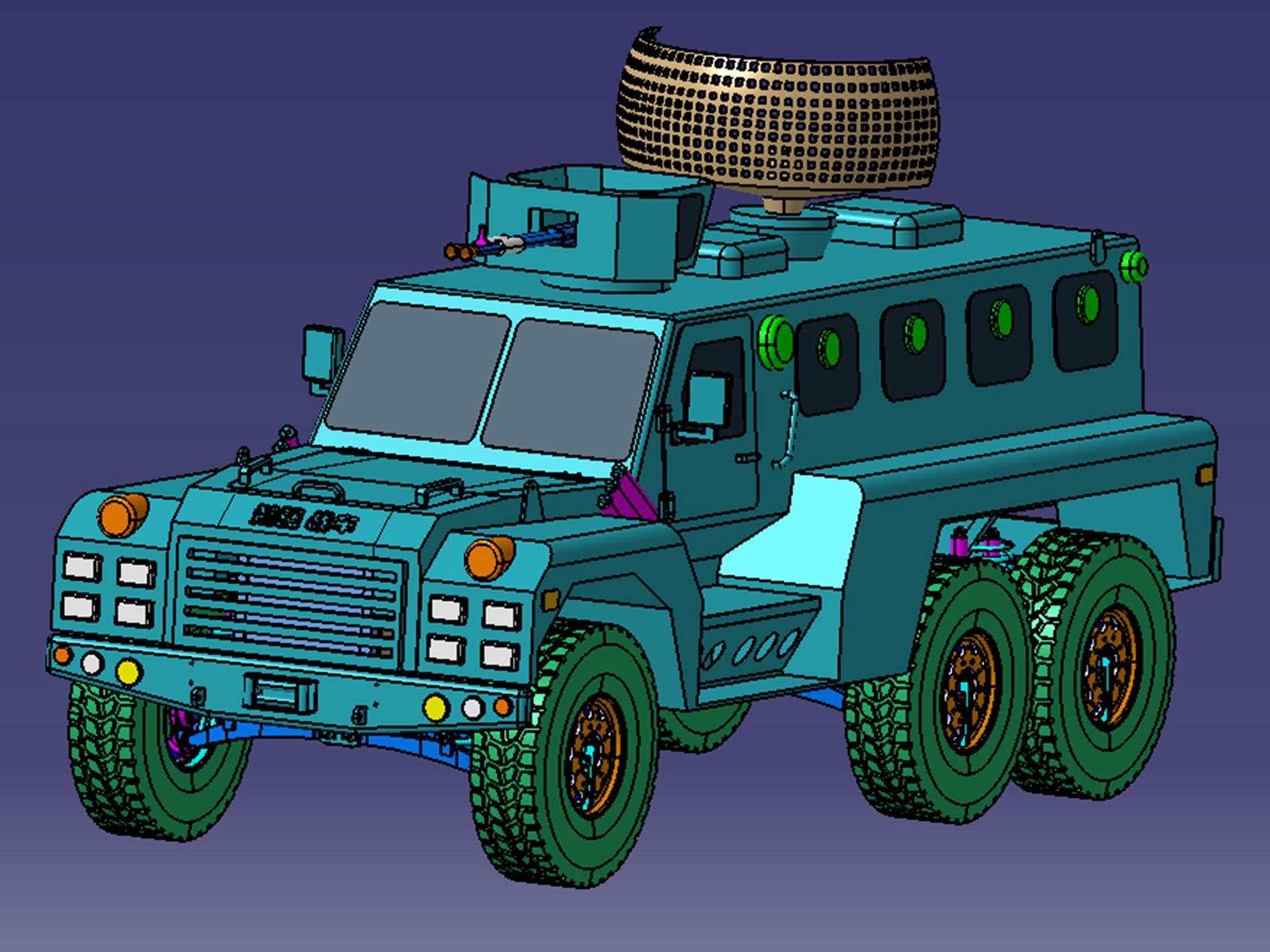 6X6 Independent Suspension Bulletproof Vehicle