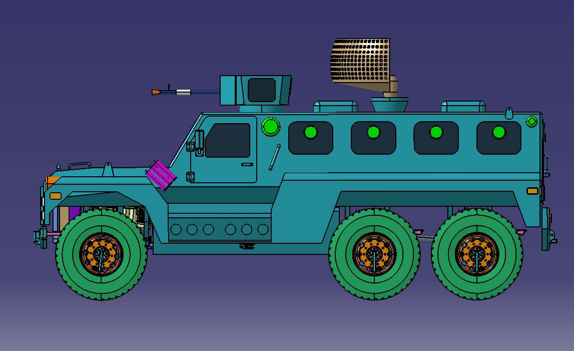 6X6 Independent Suspension Bulletproof Vehicle