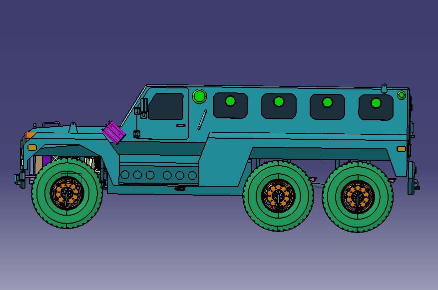 6X6 Independent Suspension Bulletproof Vehicle