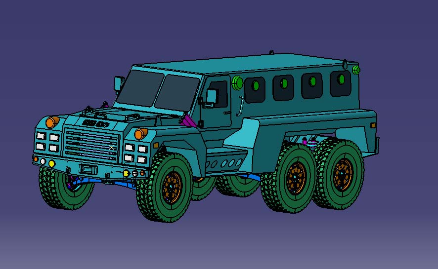 6X6 Independent Suspension Bulletproof Vehicle