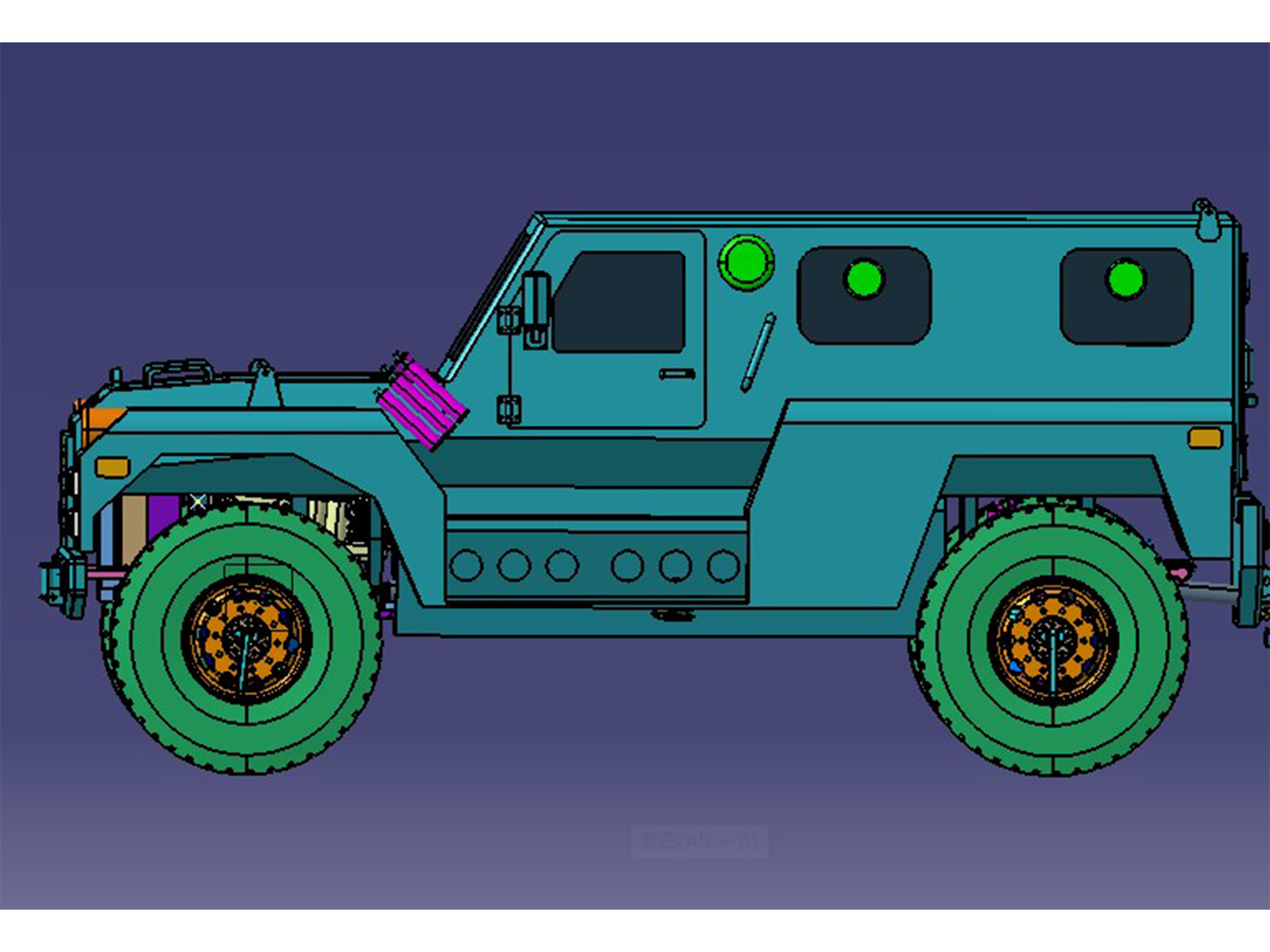 4X4 Independent Suspension Bulletproof Vehicle