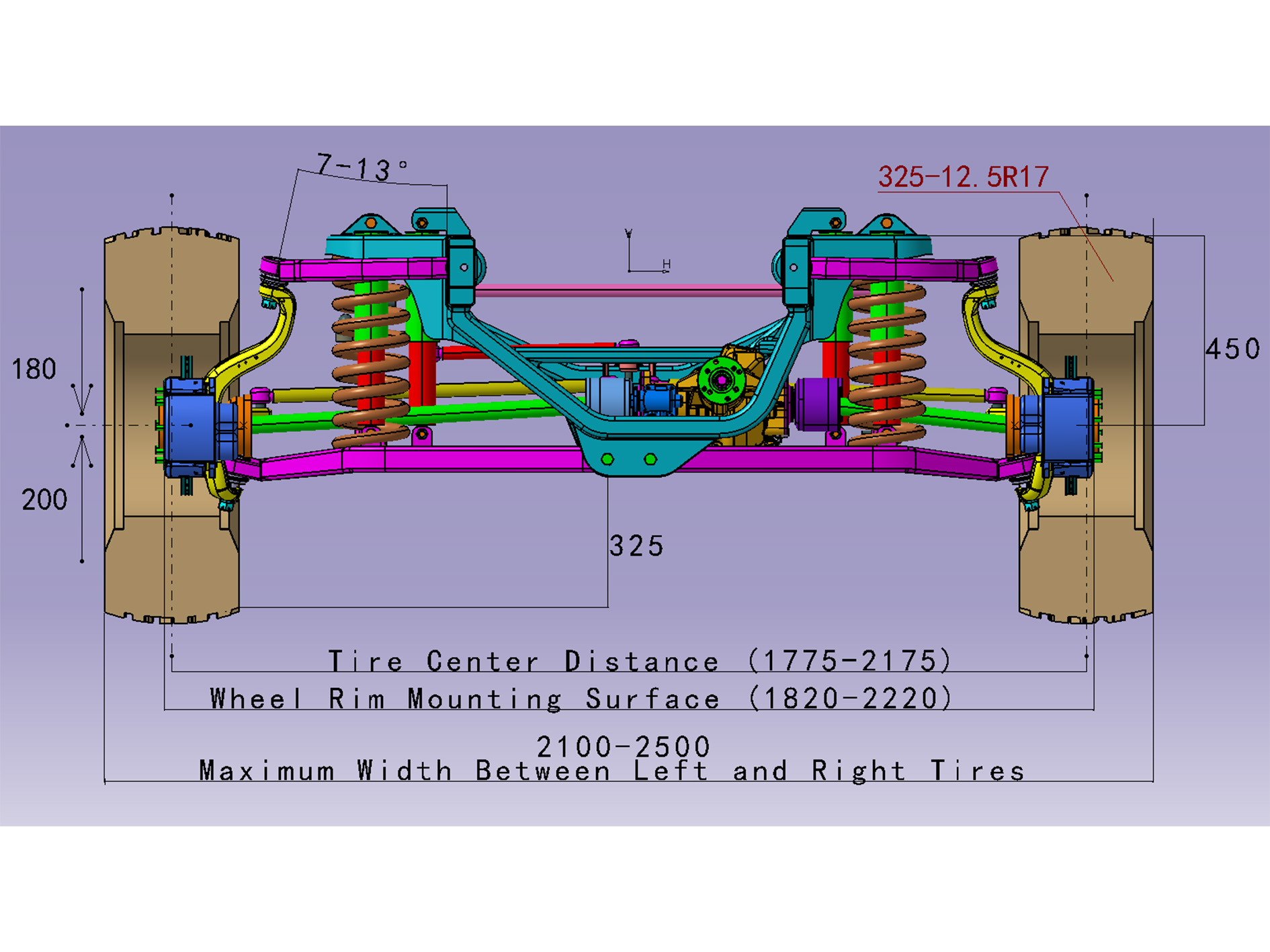 Front Axle Independent Suspension for 3000s