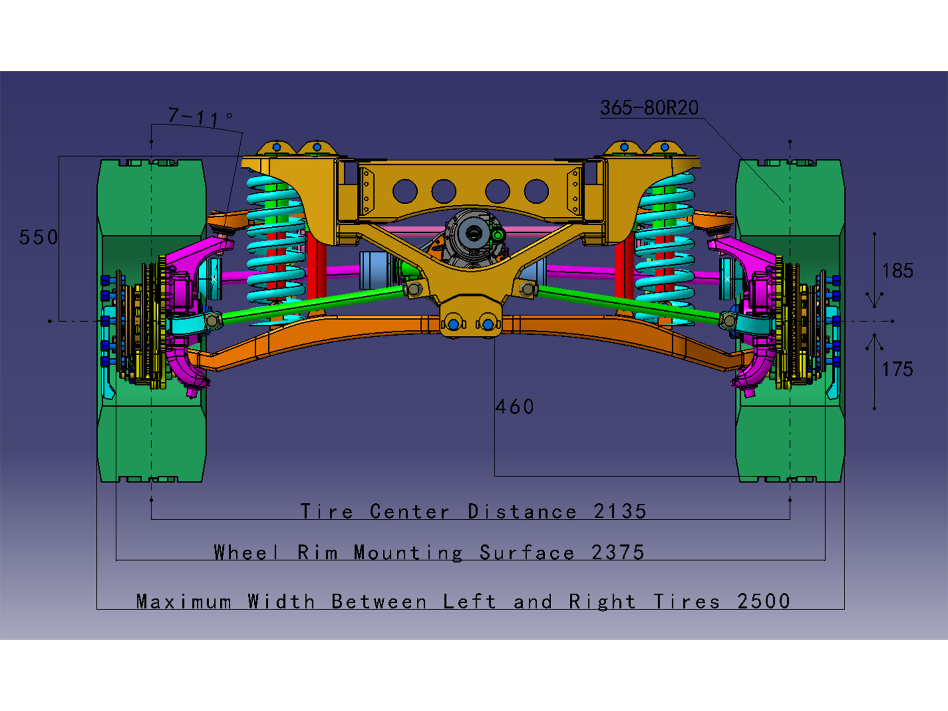 Mid Axle Independent Suspension for 6000s