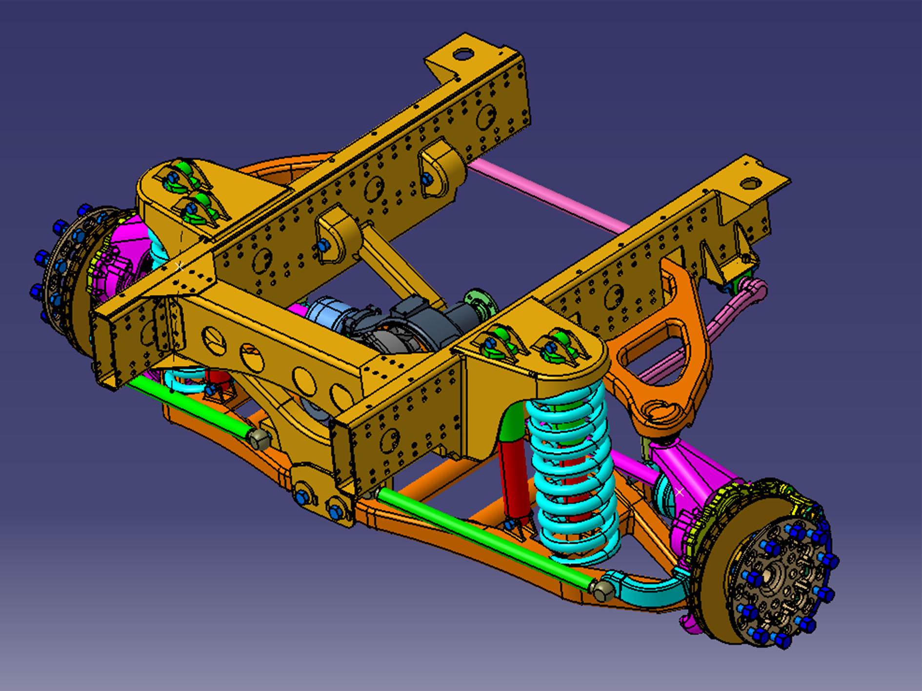 Mid Axle Independent Suspension for 6000s