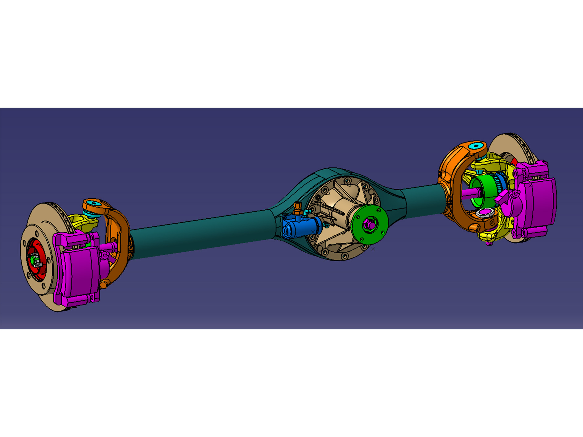 Front Axle Non-independent Suspension for 1500s