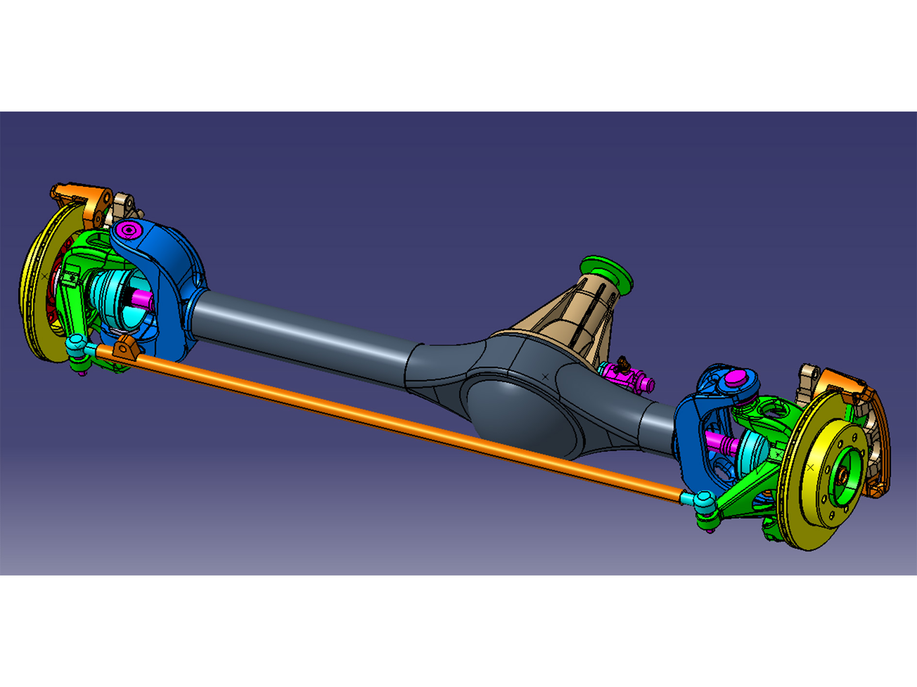 Front Axle Non-independent Suspension for 3000s