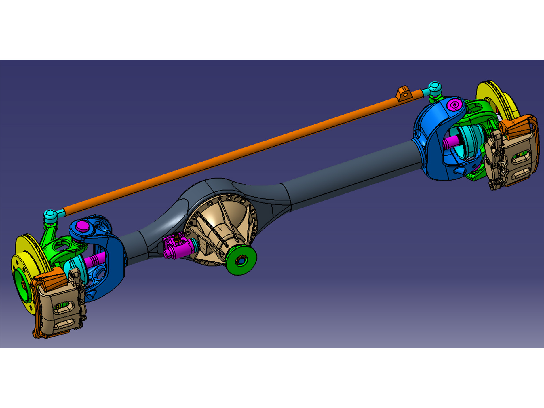 Front Axle Non-independent Suspension for 3000s