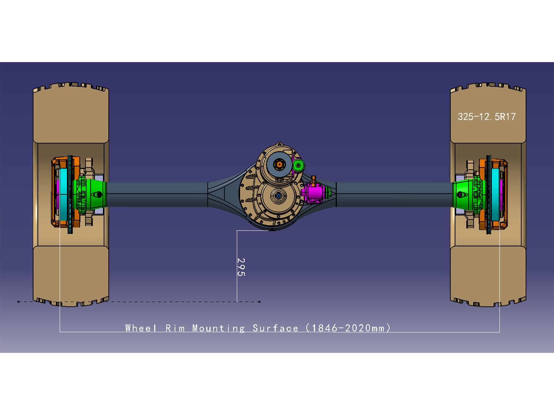 Mid Axle Non-independent Suspension for 3500s
