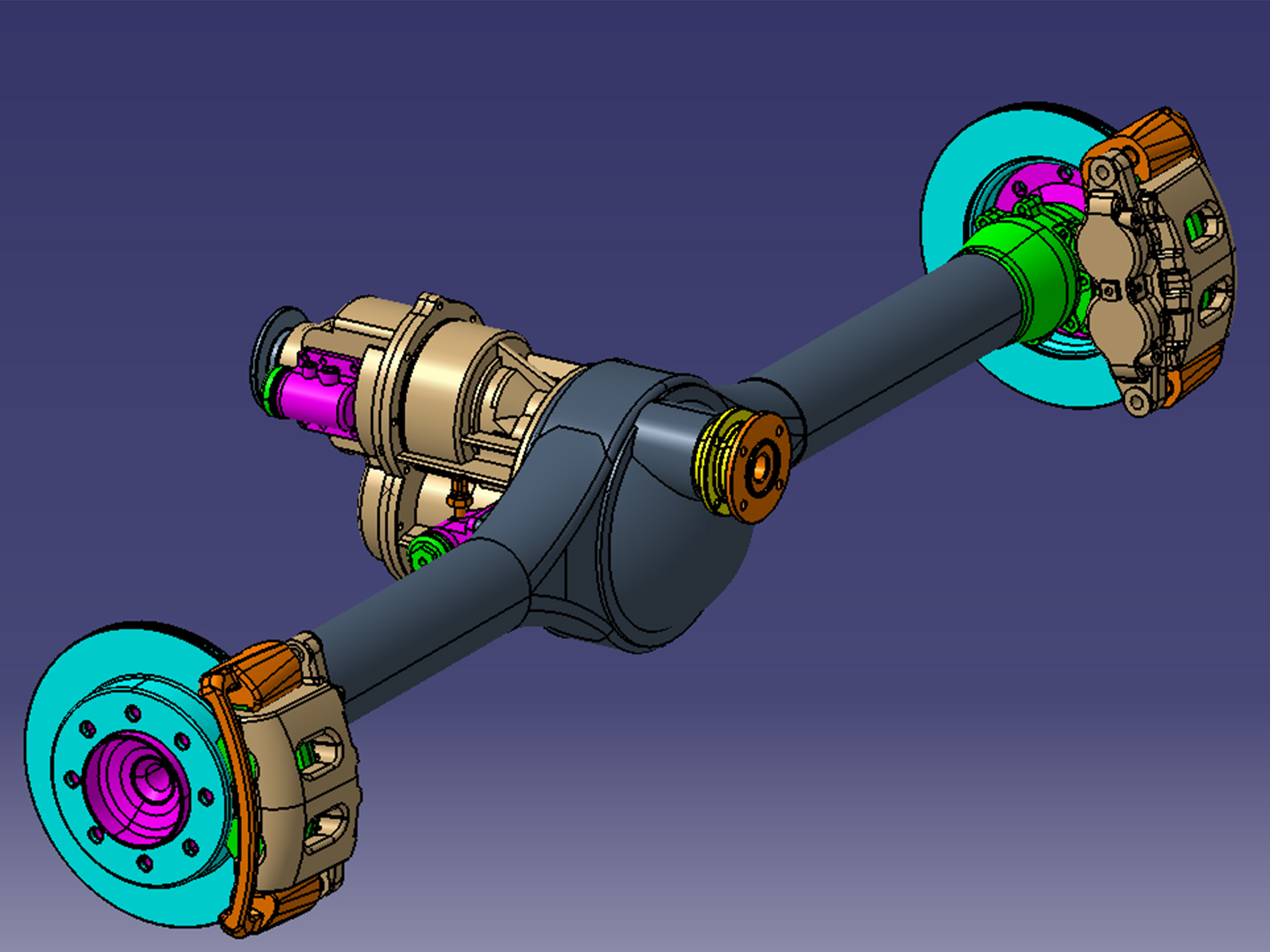 Mid Axle Non-independent Suspension for 3500s