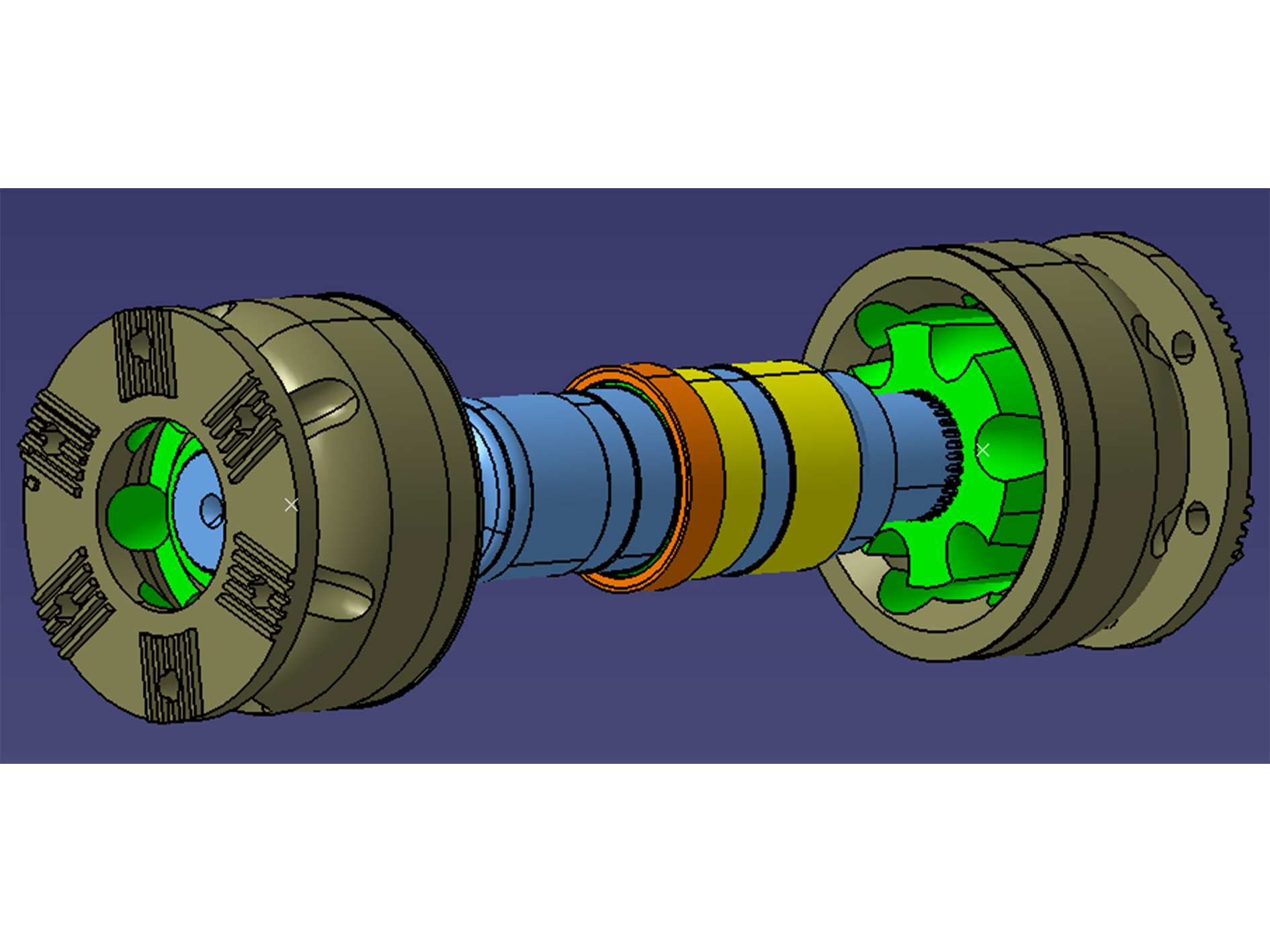 Heavy-duty End Surface Gear Cage Assembly