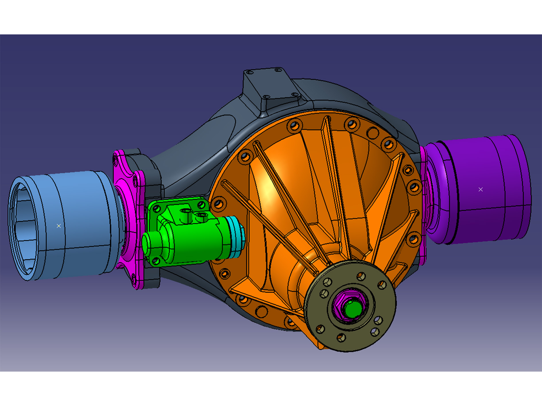 4X4 3TRear Axle Reducer Assembly