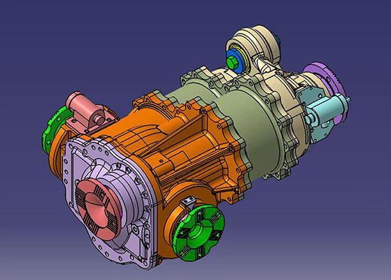 6X6 8X8 Heavy-duty Through Axle Reducer Assembly