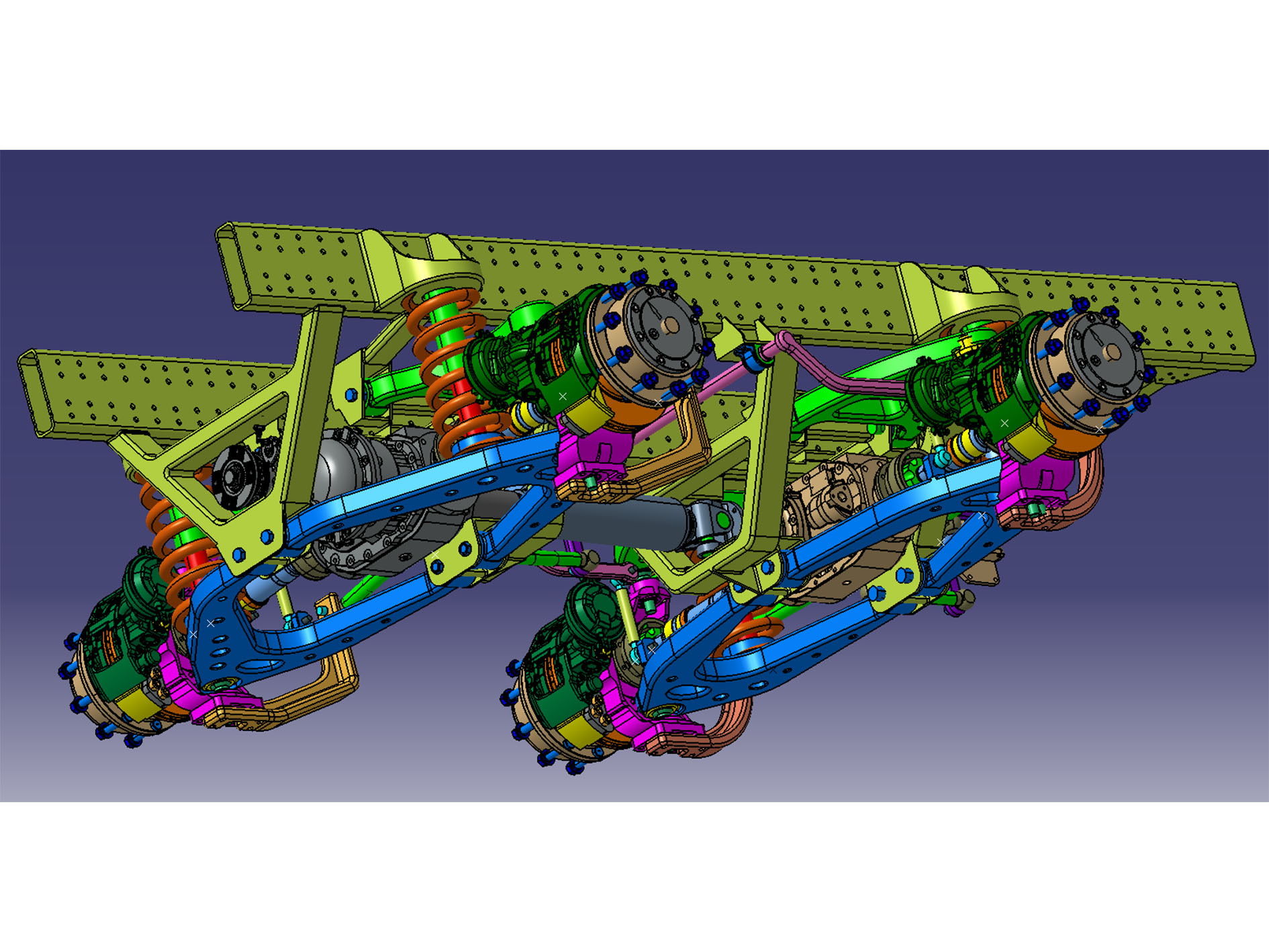 Front Axle Independent Suspension for 1300s