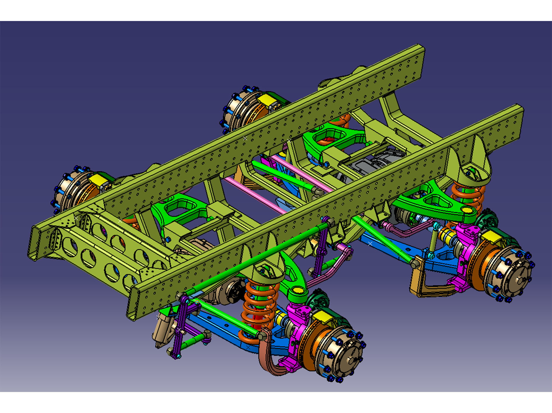 Front Axle Independent Suspension for 1300s
