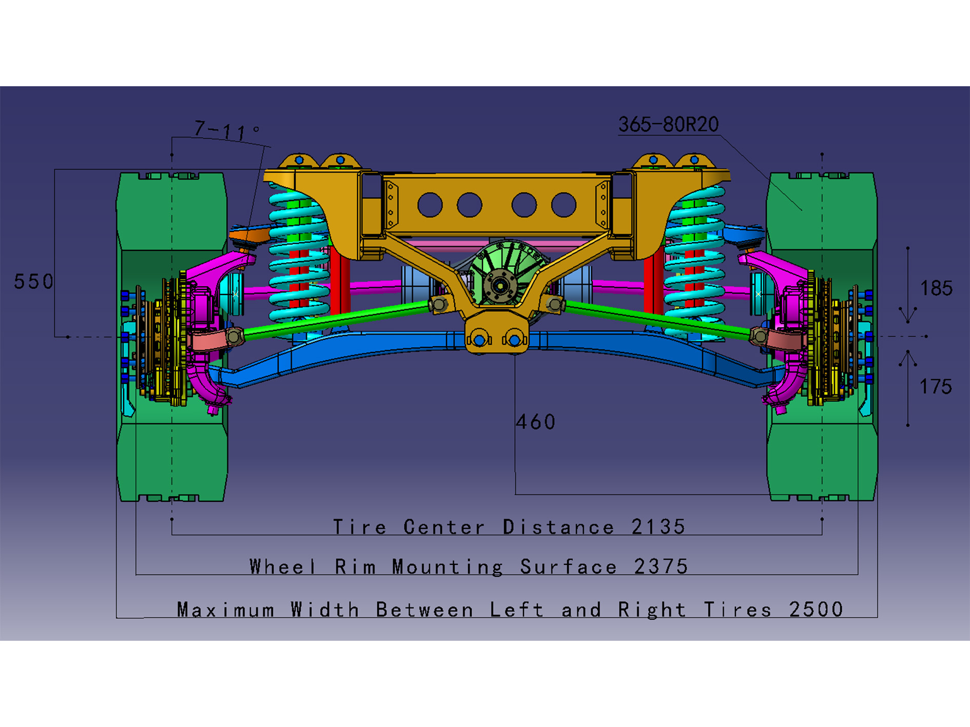 Rear Axle Independent Suspension for 6000s